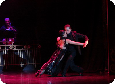 Mansión Tango Show in Buenos Aires the famous tango dancers Nuria and Federico world class stars