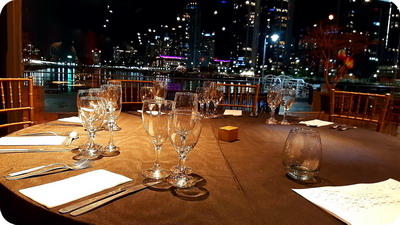 Puerto Madero Tango Show Buenos Aires impressive sight of the port from the audience area