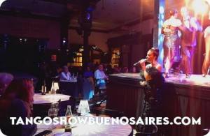 At El Querandi Tango Show San Telmo the artists moves around the audience At El Querandi Tango Show San Telmo the artists moves around the audience